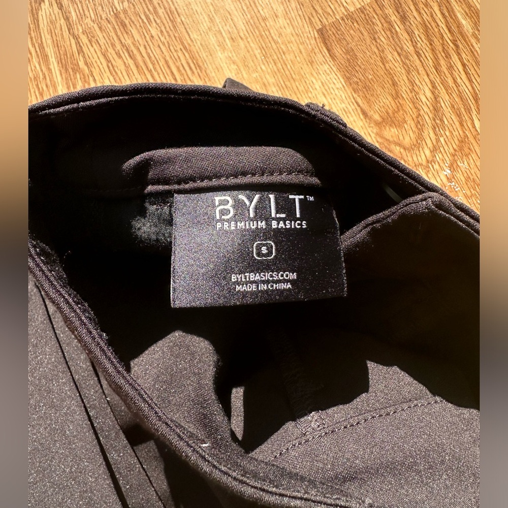 BYLT Basics Black Everyday Pants - Picture 4 of 5